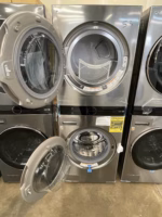 LG Single Unit Front Load LG WashTower? with Center Control? 4.5 cu. ft. Washer and 7.4 cu. ft. Electric Dryer - Image 2