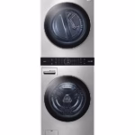 STUDIO Single Unit Front Load WashTower with Center Control 5.0 cu. ft. Washer and 7.4 cu. ft. Electric Dryer